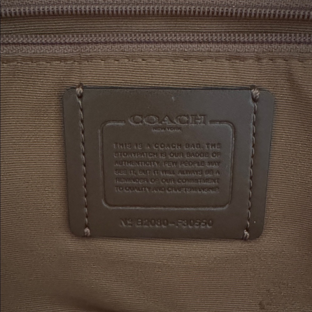 Coach Pebbled Leather Backpack in Tan with Gold Hardware - Picture 5 of 7